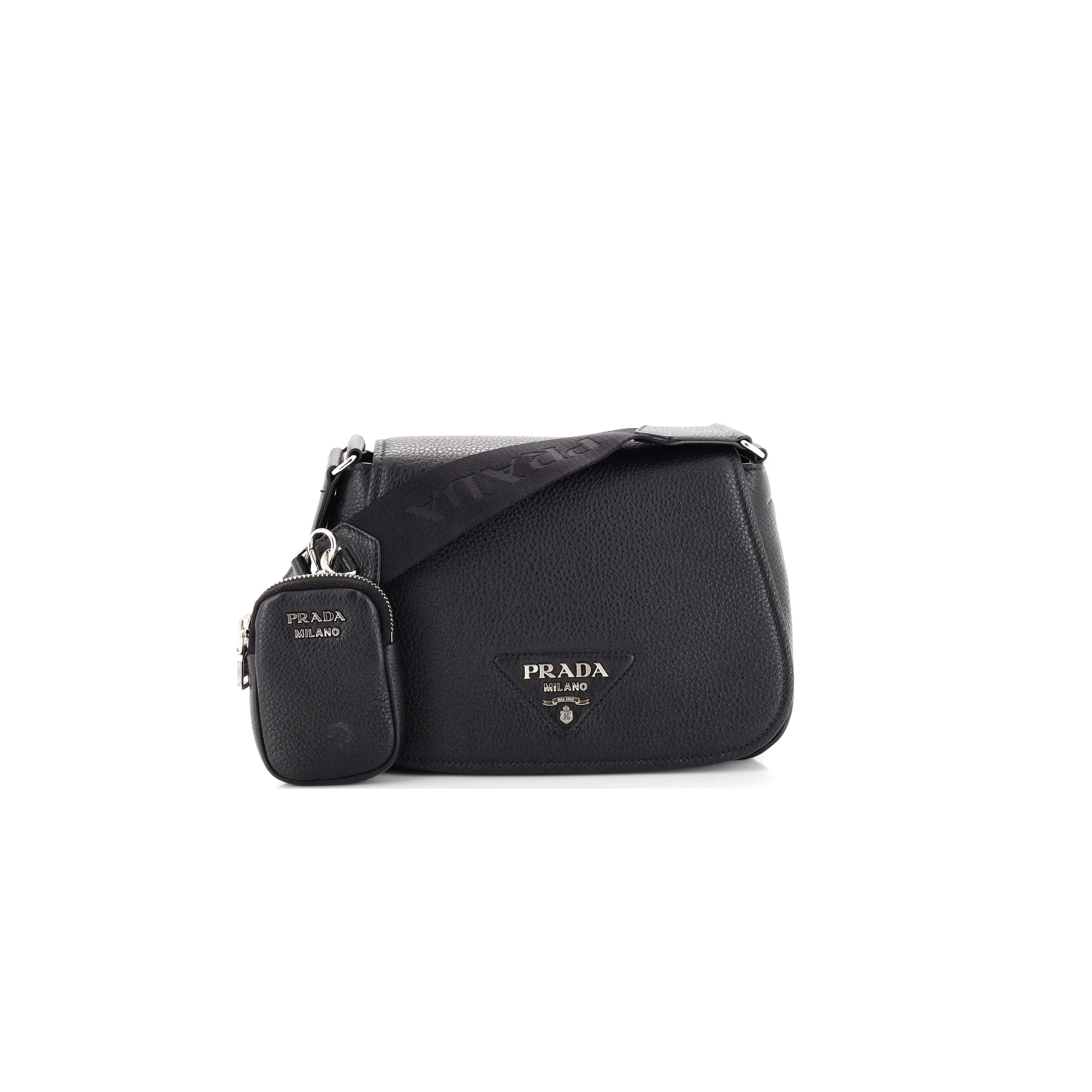 PRADA RE-EDITION FLAP SHOULDER BAG VITELLO DAINO 1BD293 (24*17*9.5cm) 